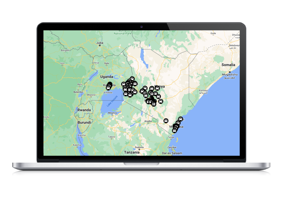 laptop map on laptop