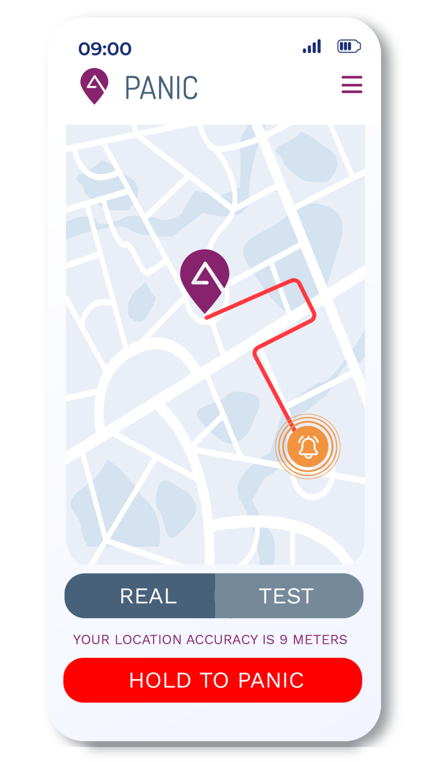 phone app panic tracking